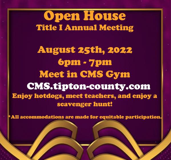 Open House August 25 2022